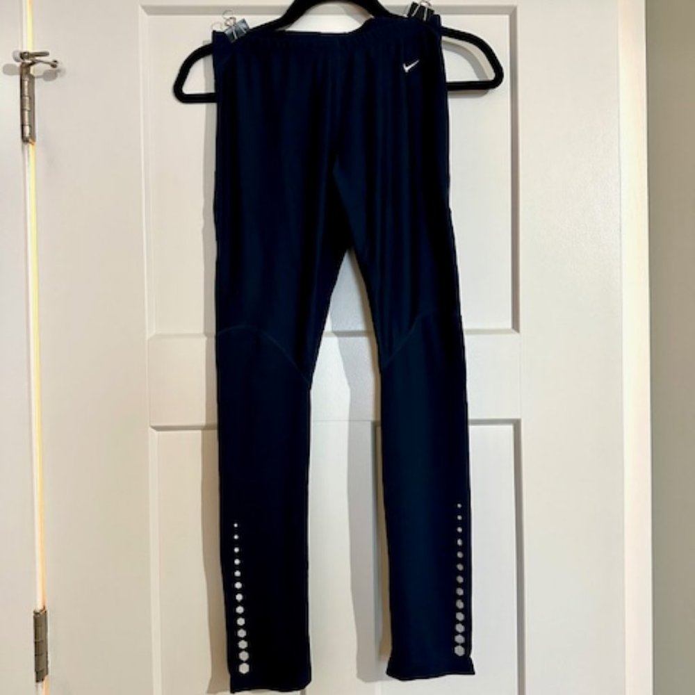 Nike Sphere Dry Running Leggings - Navy Blue - Ladies Large